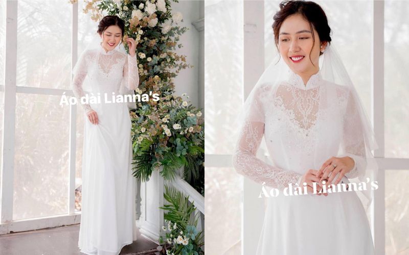 Hình ảnh áo dài trắng cho đám cưới - Nét đẹp văn hóa Việt