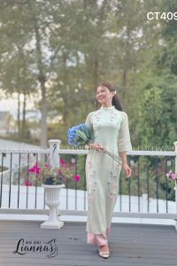 cac cach tao dang khi chup anh voi ao dai