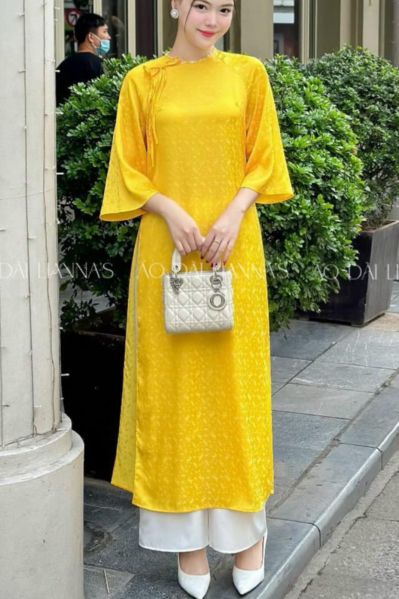 cach che khuyet diem khi mac ao dai