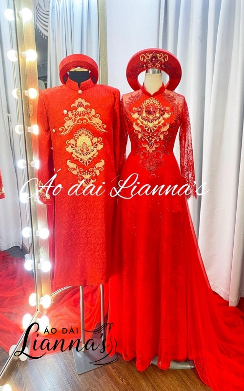 Áo dài cưới đuôi cá
