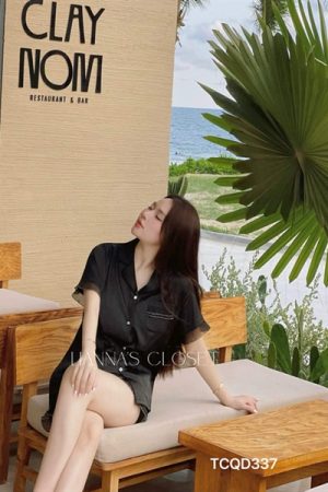 Set lụa đùi xếp ly màu đen kiotviet bc550dabab699f9f881f2c1efef925a6