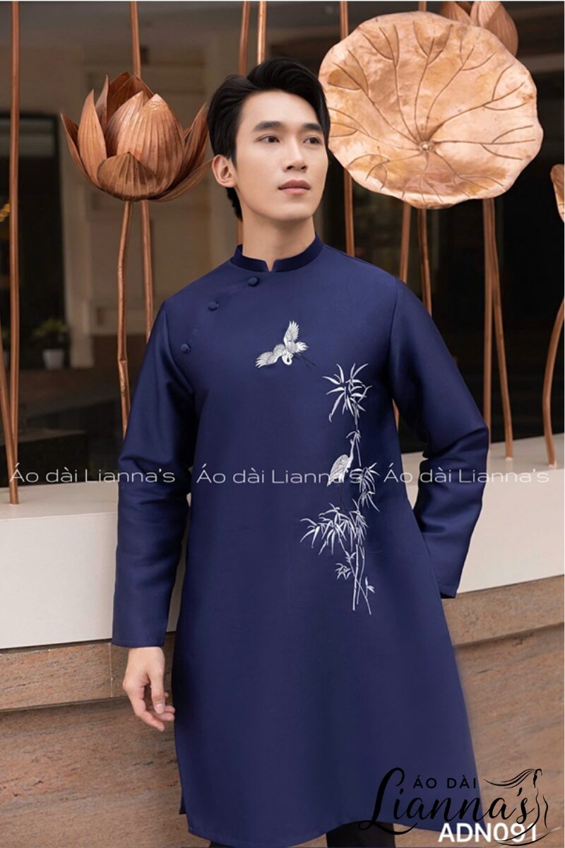 áo dài cưới cổ truyền
