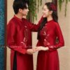 Áo dài cưới phụng hỷ