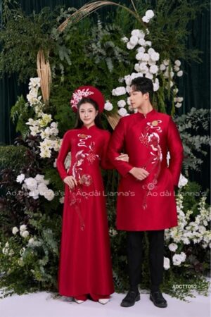 Áo dài cưới Uyên Ương Viên mãn