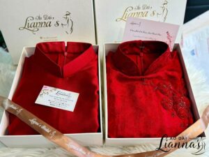 áo dài cưới đôi