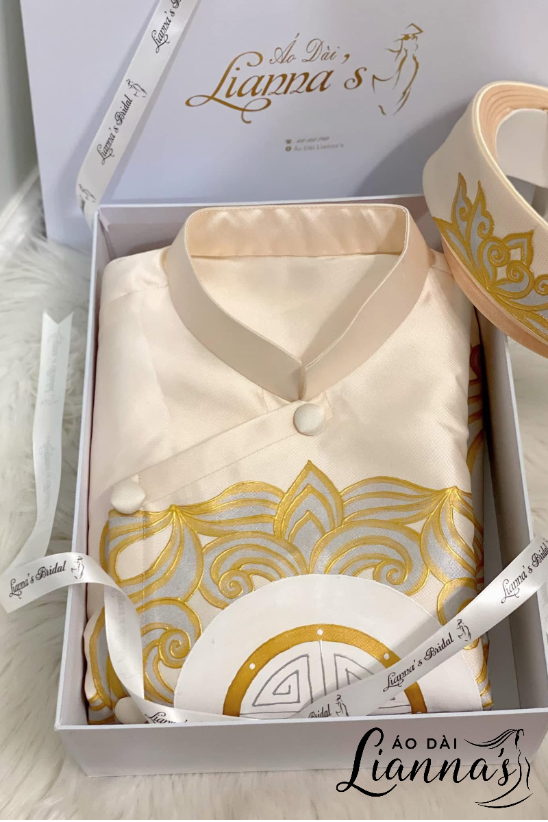 áo dài cưới đôi 