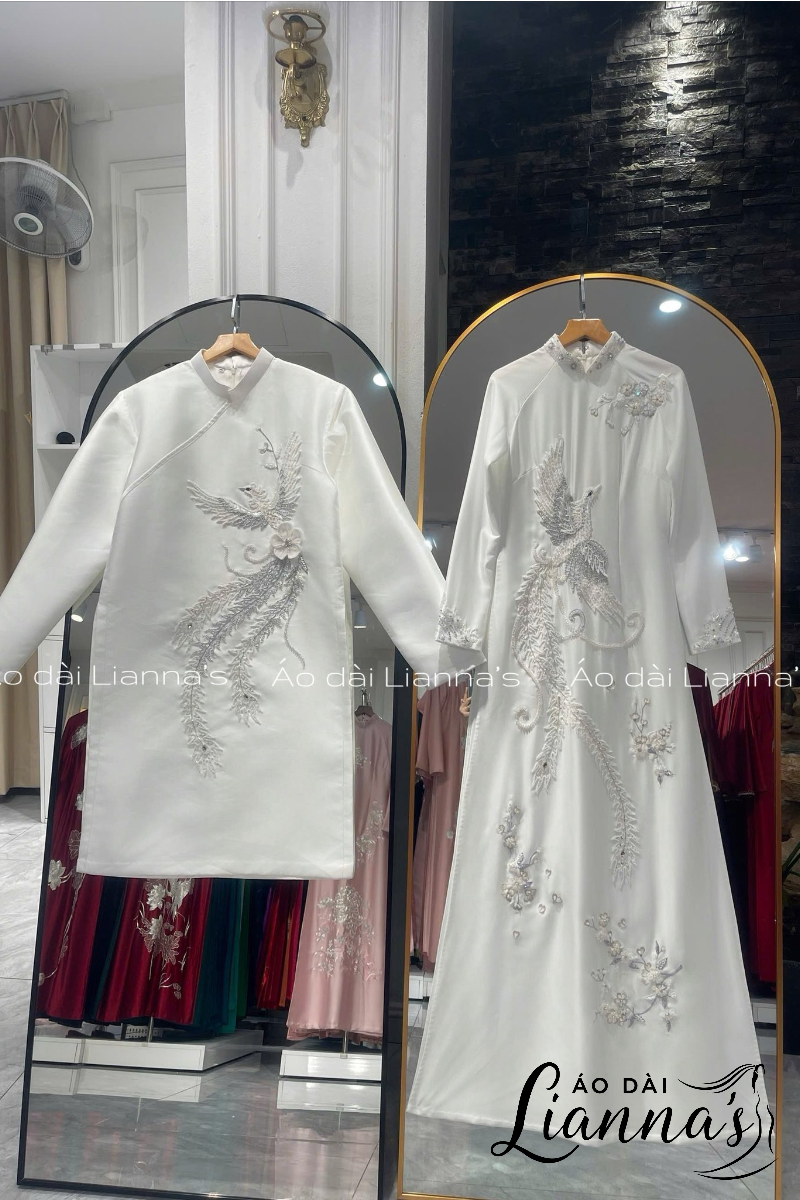 áo dài cưới đôi 