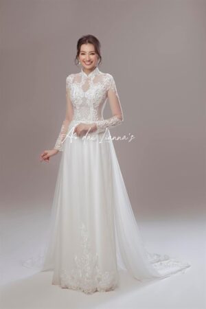 Áo dài cưới cao cấp