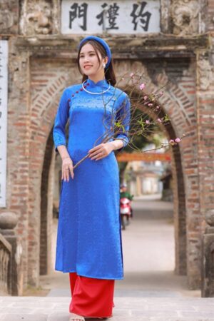 Ad gấm xanh form suông