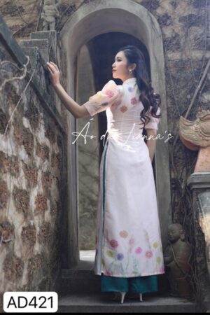 Áo dài CT vải tơ in hoa kiotviet 1f0f52b2b70b78956556aca875d10792