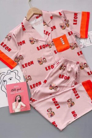 Leon hồng viền cam