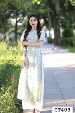 ADCT hoa nhí xanh lá tay bồng