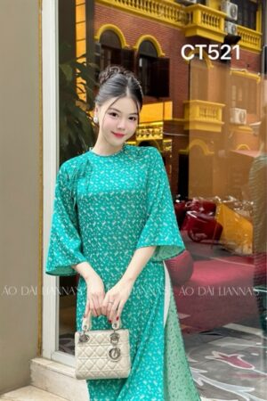 Cach tan suông xanh hoạ tiet chuồng chuồng kết hạt cổ