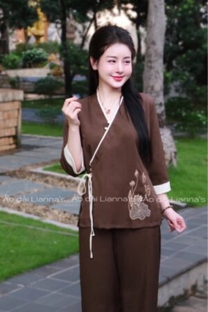 áo bà ba An Yên nâu