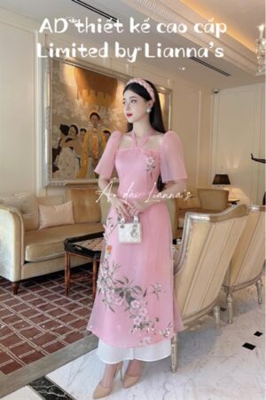 TKCC hồng cổ vuông thắt dây