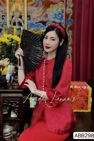 Set đi lễ gấm cao cấp đỏ tay chun