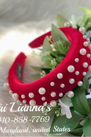 Cài ngọc nhung đỏ