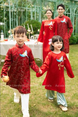 Áo dài gia đình An Khang