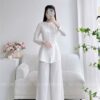 Set bà ba gấm tơ trắng quần gấm kiotviet 07321ad369a0e2e8d6051df40394f8f4