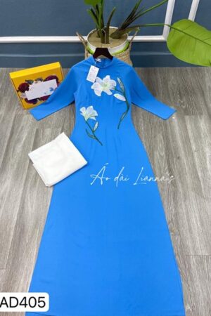 Áo đai truyền thống hoa theu xanh dương kiotviet 0d57b01871a4f6354bd1188d52137151