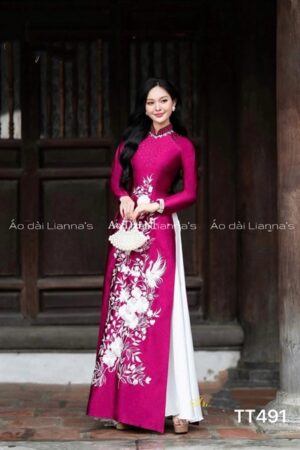 Áo dài thiết kế cao cap valentino Hồng Cẩm kiotviet 0fa5de3bc3549fcbedb6c51bcc34762e