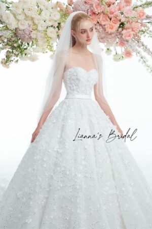 Váy cưới thiet ke cao cap ket hoa