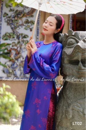Áo dài lua tằm cao cấp ánh tím kiotviet 14d73fb1b7419b2ce01fea02824db819