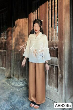 Set đi lễ hạc nâu