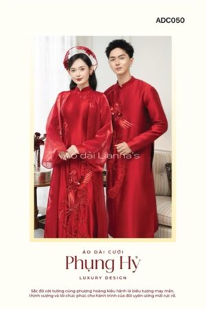 Áo dài cưới phụng hỷ