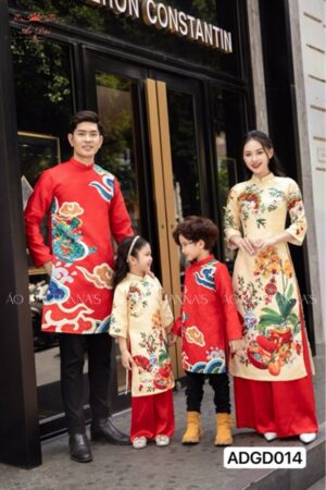 Áo dài tết _Bố _ Ad gia đình