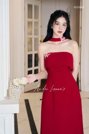 Áo đỏ dài bướm quai cổ kiotviet 211aa55aea8e727b28876f0877d36ebd