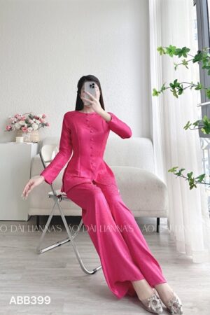 Set bà ba gấm tơ hồng sen quần gấm kiotviet 2885055c8706f33fe4839d6c144ac109