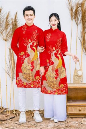 AD cặp đỏ chim công (nữ )