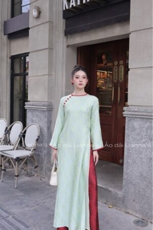 Áo dài tơ tằm lua Hà đông tong cốm kiotviet 2cccf3b08a2434f4ff83cd99a0fb12b4