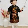 Áo dài bé trai rồng đen _ gấm kiotviet 2f8db9f7c29a29e88c8287205bd56ac2