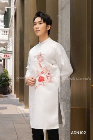 Áo dài nam kem theu rồng kiotviet 3167dff3aef0c693f7e049064612dc98