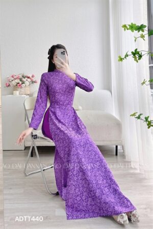 Áo dài gấm tơ hoa liễu tím kiotviet 3d9b9320edd6369a511c0410748f83d3