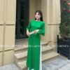 Áo dài suong gấm hoa cúc xanh lá kiotviet 475f061d795baa9ed86a9c79b694f6b2