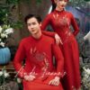 Set áo dài cưới đỏ chữ hỷ thêu kết kiotviet 5097beb48056a147760f38f5d684d388