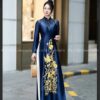 Áo dài xanh valentino thêu kết cao cấp kiotviet 50e1c0a6827a886d4158ab482ddacd74