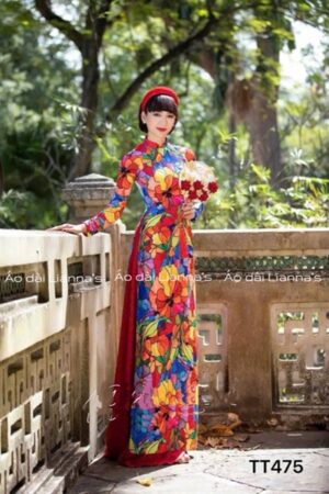 áo dài truyen thong sắc màu
