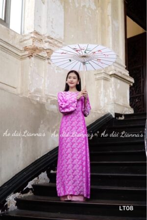 Áo dài lua tằm lá ánh tím Hồng kiotviet 58724607f4aff304986bbe8cf3e5d00b