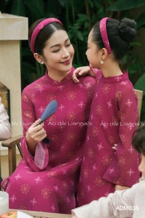 Áo dạ mẹ Hồng sen đậm họa tiết kiotviet 61b55aeaabae2edb935c7baca679560e