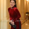 Áo dài nhung đỏ kiotviet 647f0366d7101743e81e24a45e42d327