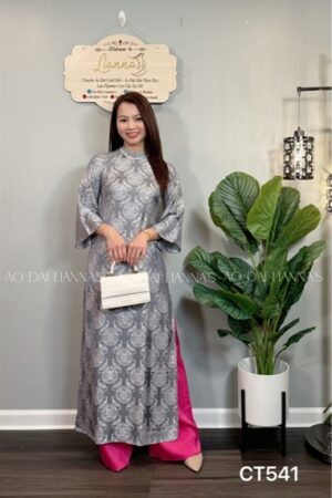 gấm thọ xám quan hong sen