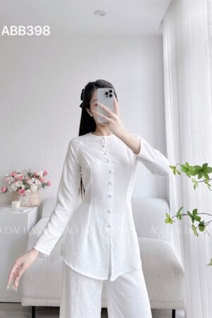 Set bà ba gấm tơ trắng quần gấm kiotviet 66c829e2fc51ad3339ec4a275962e4d8