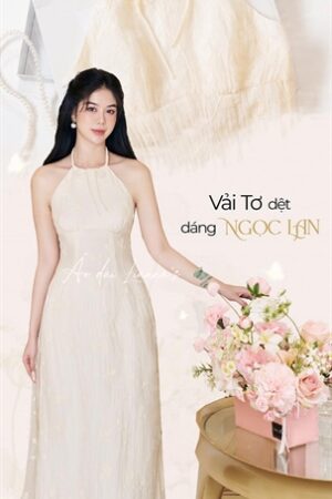 Ao dai thiết kế trang kem cổ yếm tơ dệt kiotviet 717d4bbf1db987217b92cc614f00abc6