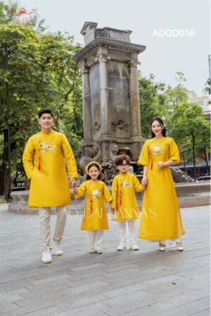Áo dài Bố vàng tết _áo Gia Đình _tacpa kiotviet 73ee305168a52b0e1275cd73a483e78c