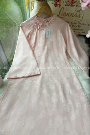 Áo dài cách tan suông tơ Hồng kiotviet 776fe60d65bff70f94e51f469d5a2d8f