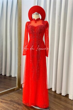 Áo dài cưới thiết kế